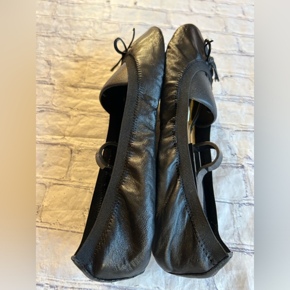 PENNY LOVES KENNY BLACK WITH BOW TOE STRETCH BALET FLATS FITS WOMENS 9-10 - Picture 5 of 7